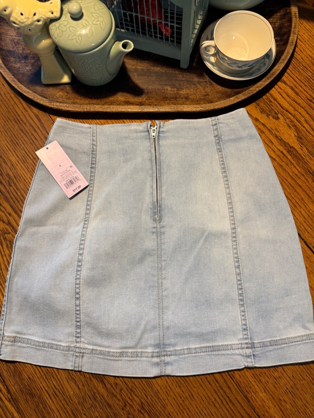 Wild Fable Denim Mini Skirt NWT - size 4 - Picture 2 of 3